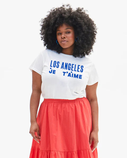 Clare V. Original Tee Los Angeles Je t’aime Graphic Shirt (L)