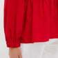Pomander Place Truckernuck Red Carlota Peplum Blouse (M)