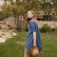 Frank & Eileen Hunter Shirt Dress in Blue Linen Speckle