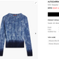 Altuzarra Blue Navy Hand Dyed 100% Silk Ribbon Knit Top (XS/S)