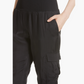 Cinq a Sept Black Cupro Cropped Cargo Pants (M)