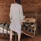 The Great. Light Heather Grey Sweatshirt Dress