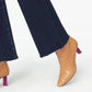 MOTHER The Weekender Fray Denim Flare Mid-Rise Jeans in Tongue and Chic (33)