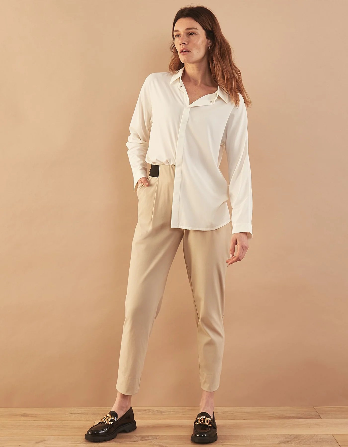 ADAY Turn It Up Pants in Sesame (S)