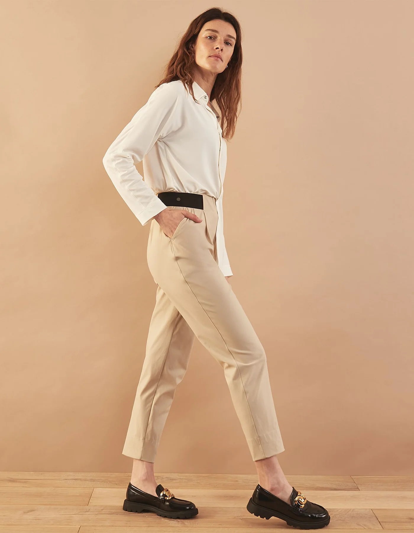 ADAY Turn It Up Pants in Sesame (S)