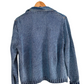 PBJ Blues Button Front Denim & Knit Sweater Jacket (M)