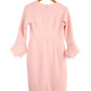 Lela Rose Light Blush Pink Wool Blend Scarf Cuff Dress (6)