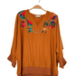 Vintage Amy Vess Gold Embroidered Top (L)