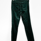 L’AGENCE Marguerite High Rise Velvet Slim Pants in Evergreen (28 or 6)