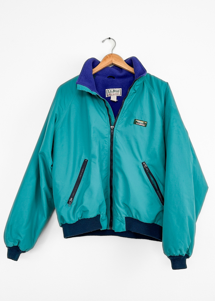 90s USA製L.L.Bean Three Season Jacket Vintage 90s L.L. Bean Three Season Jacket, Blue, Fleece