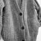 LUNYA Chunky Wool Cardigan in Serene Grey (XS/S)