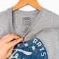 Ford Blue Distressed Logo Gray Tee (S)