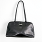 Longchamp Roseau Toggle Domed Black Leather Shoulder Purse