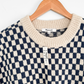NEW Madwell Crewneck Sweater in Navy Checked Stripe (S)