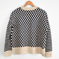 NEW Madwell Crewneck Sweater in Navy Checked Stripe (S)