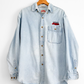 Vintage 90s Cleveland Indians Employee Denim Button Down (M/L)