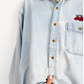 Vintage 90s Cleveland Indians Employee Denim Button Down (M/L)