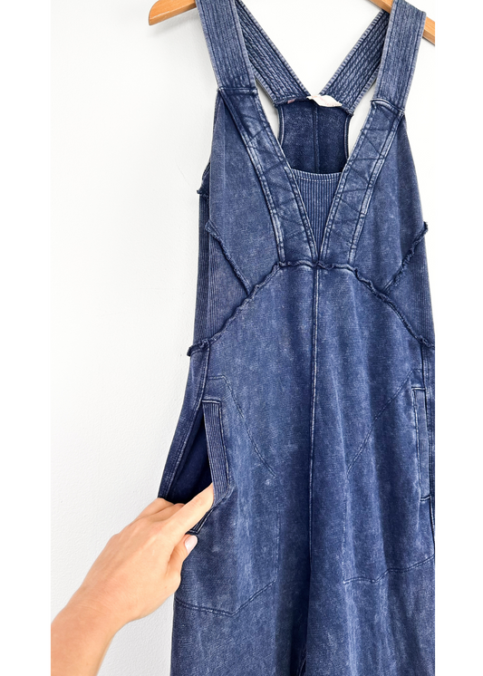 Anthropologie Daily Practice The Palmra Jumpsuit in Blue (M)