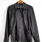 Vintage 00s Black Italian Leather Zip Women's Jacket (L or 10/12)