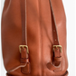Vintage 90s Coach Top Handle Sling Backpack British Tan Leather Bucket Bag # 9992