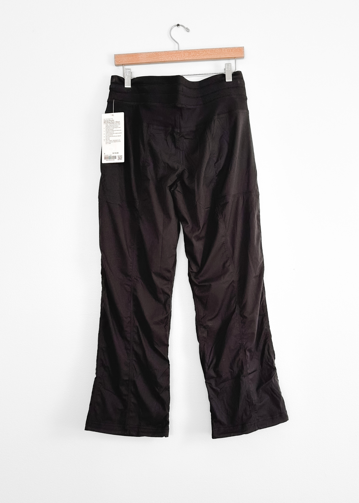 NEW Lululemon Dance Studio Mid-Rise Pant in Black (8 Short)