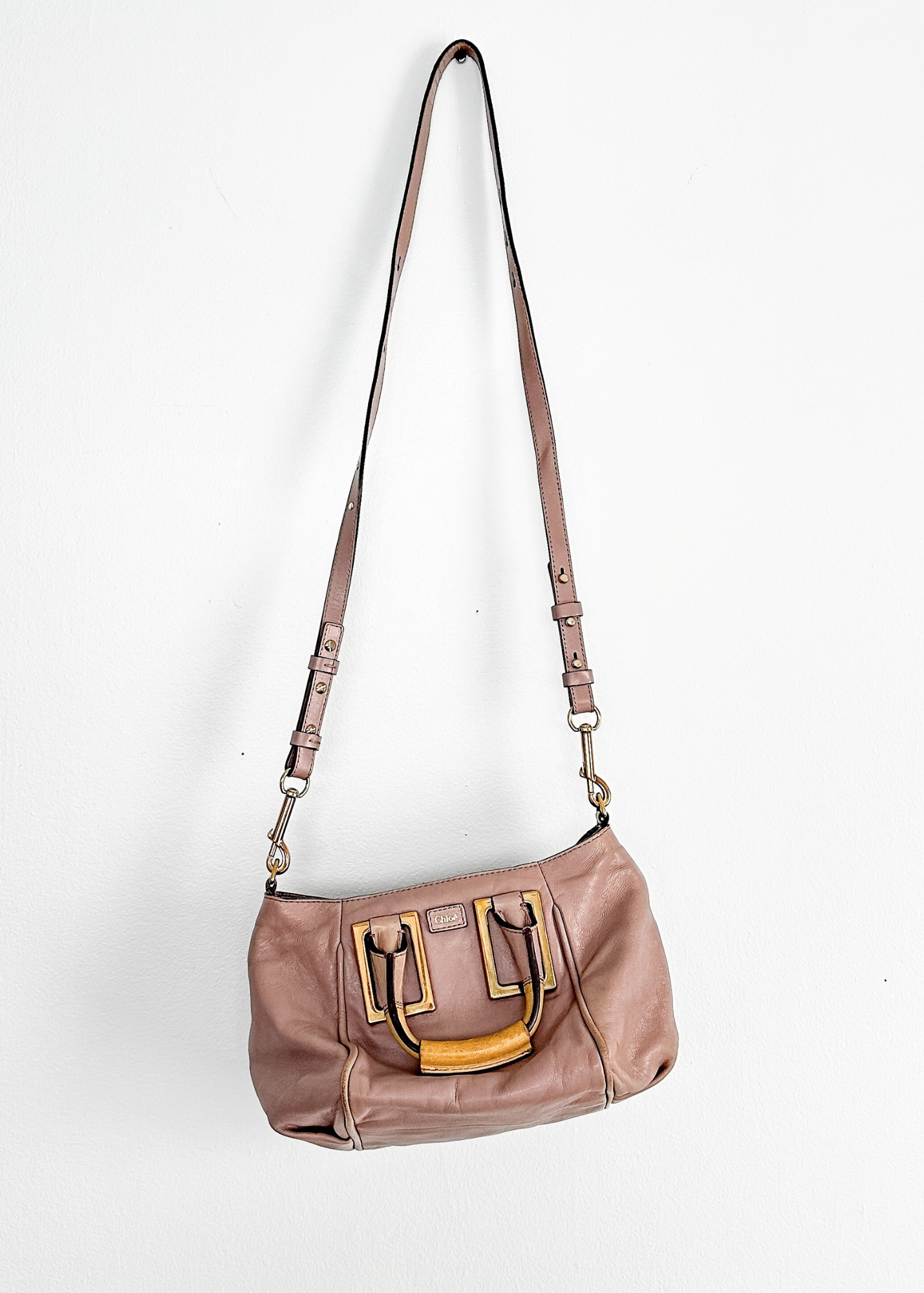 Chloé Ethel Tan Leather Small 2-way Convertible Purse