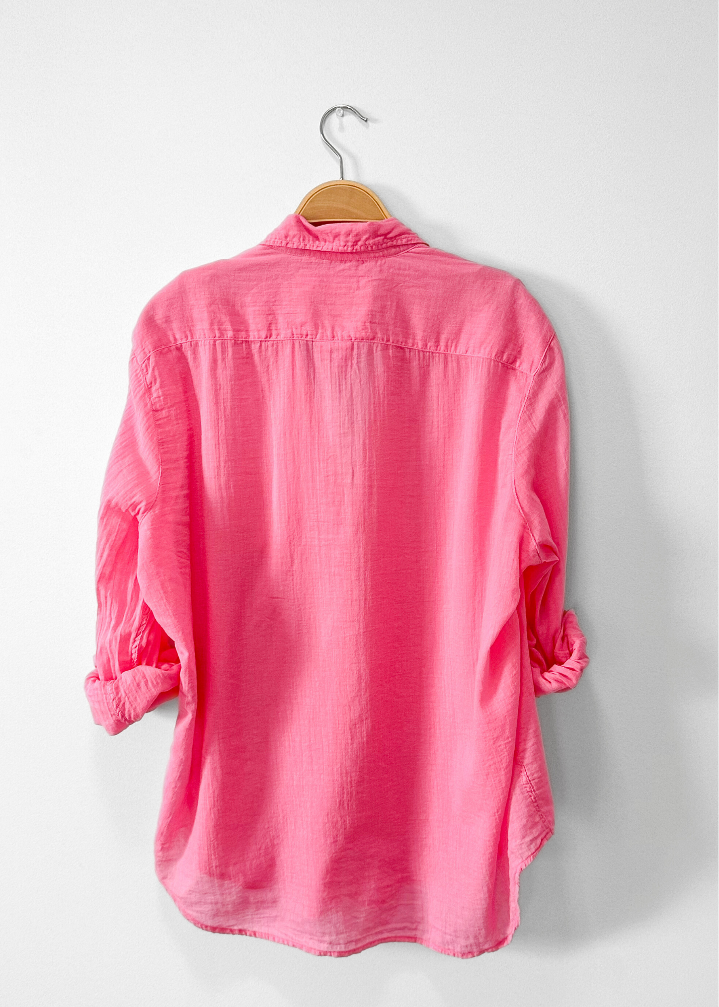 NEW Frank & Eileen Featherweight Pink Cotton Button Down Shirt (L)