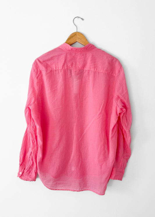 NEW Frank & Eileen Featherweight Pink Cotton Button Down Shirt (L)