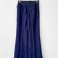 NEW Vintage 70s 80s Dark Denim Pull-On Flare Stretch Jeans (S)