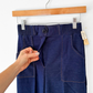 NEW Vintage 70s 80s Dark Denim Pull-On Flare Stretch Jeans (S)
