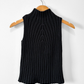 Vintage 00s Black Knit Mock Neck Top (S)