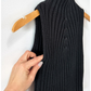 Vintage 00s Black Knit Mock Neck Top (S)