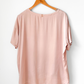 Lunya Washable Silk Tee in Delicate Pink Pajama Top (S)