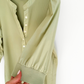 Veronica Beard Coralee Puff Sleeve Top in Dusty Sage Green (XL)