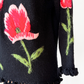 Vintage 60s 70s Mr. Thompson, Please! 100% Virgin Wool Hand Knit Floral Top (M)
