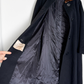 Vintage 60s Black Cashmere & Mink Collar Winter Coat (L)