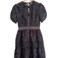 Self-Portrait Black Lace Cap Sleeve Mini Dress (US 4)
