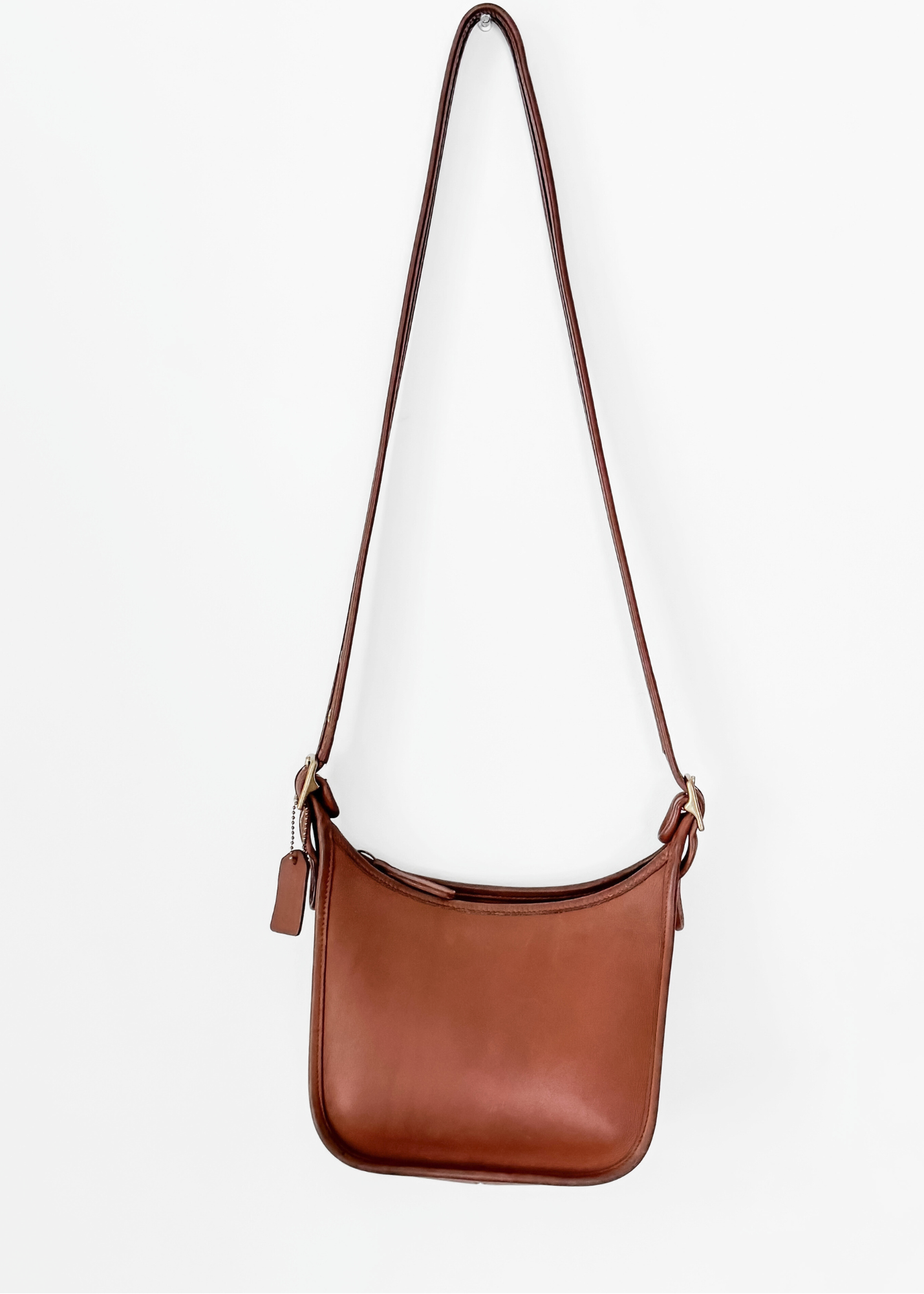 Vintage 90s Coach Janice Legacy British Tan Brown Leather Purse # 9950