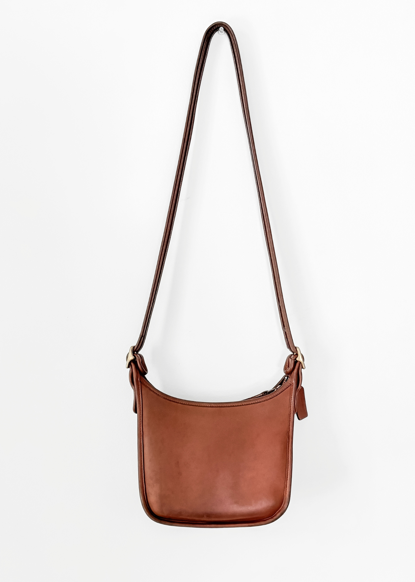 Vintage 90s Coach Janice Legacy British Tan Brown Leather Purse # 9950