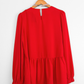 Pomander Place Truckernuck Red Carlota Peplum Blouse (M)