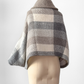 John Branigan Brown & Gray Irish Wool Buckle Poncho Knit Sweater (one size)
