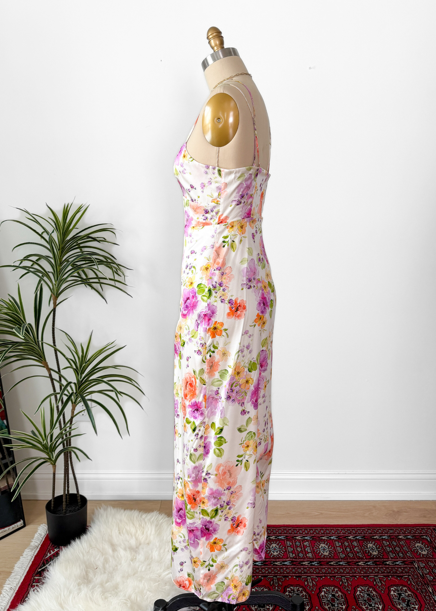 Favorite Daughter The Rosemary Maxi Slip Dress in Oahu Floral Print