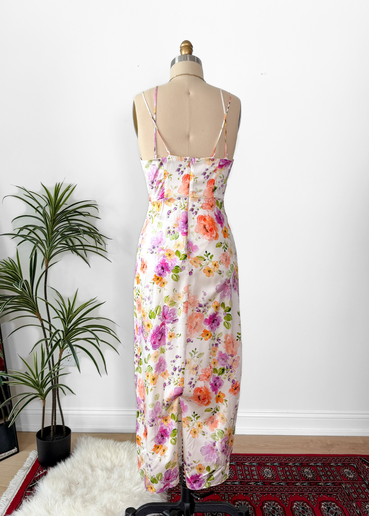 Favorite Daughter The Rosemary Maxi Slip Dress in Oahu Floral Print