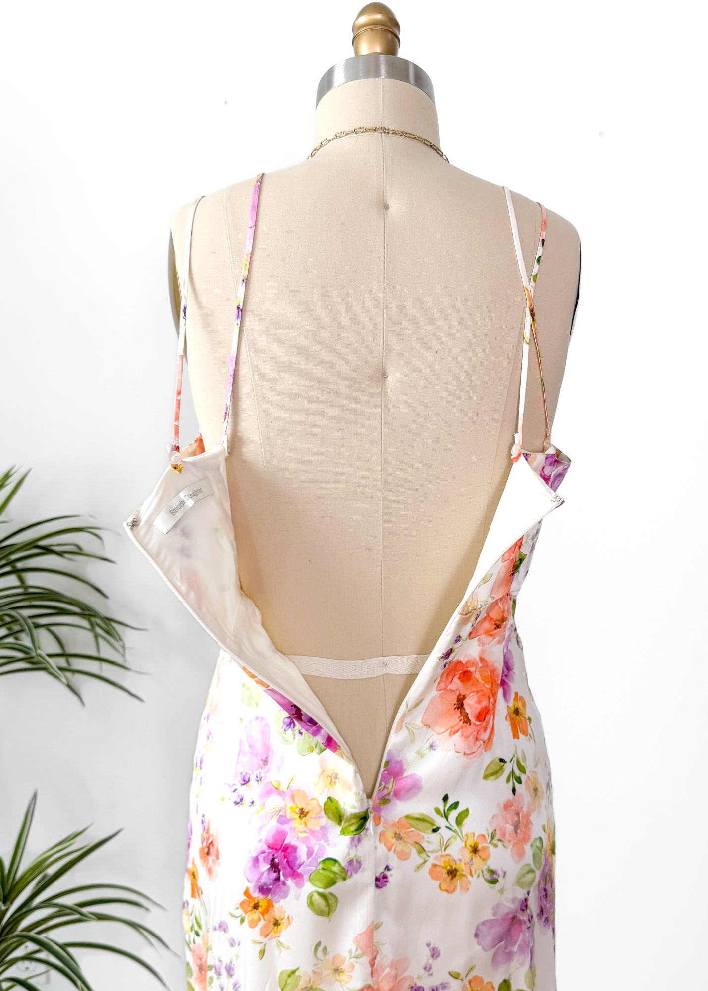Favorite Daughter The Rosemary Maxi Slip Dress in Oahu Floral Print