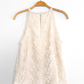 Alice + Olivia Cream Crochet Lace Sleeveless Top (4)
