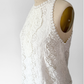 Alice + Olivia Cream Crochet Lace Sleeveless Top (4)