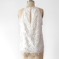 Alice + Olivia Cream Crochet Lace Sleeveless Top (4)