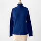 Lands' End Navy Blue 100% Cashmere Turtleneck Sweater (M)