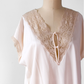 Vintage 90s Soft Moments Light Pink Lace Nighty Lingerie Sleepwear (XL)