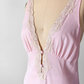 Vintage 80s Val Mode Light Pink Lingerie Slip Nighty Full Length (M)